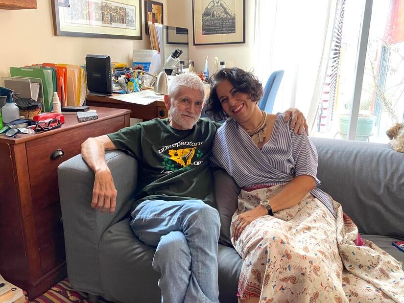 Mike Davis and his partner, Alessandra Moctezuma. (Photo by Jason Sexton, courtesy of Alessandra Moctezuma)